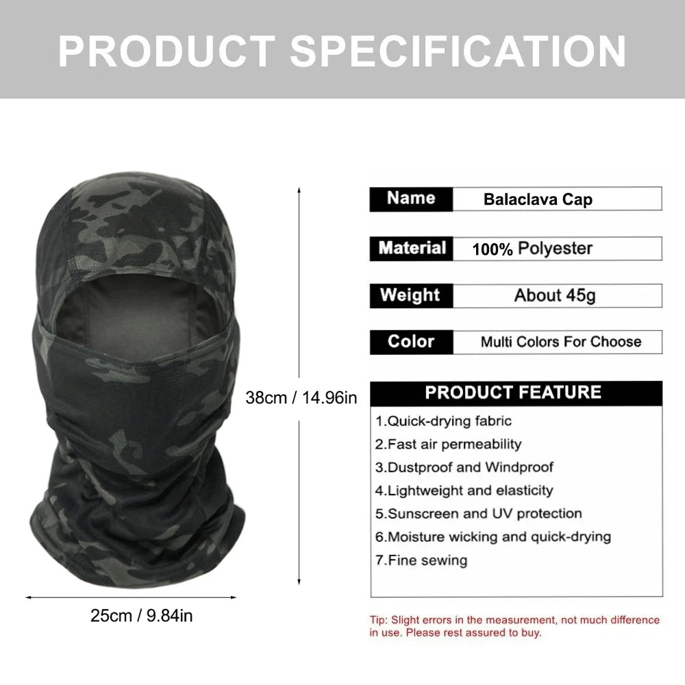 Máscara Balaclava Esportiva Estampada – Proteção Total com Estilo