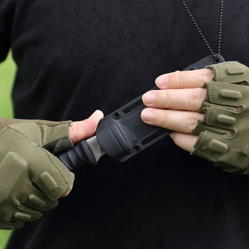 Mini faca de aço inoxidável portátil - Ideal para Camping e sobrevivência